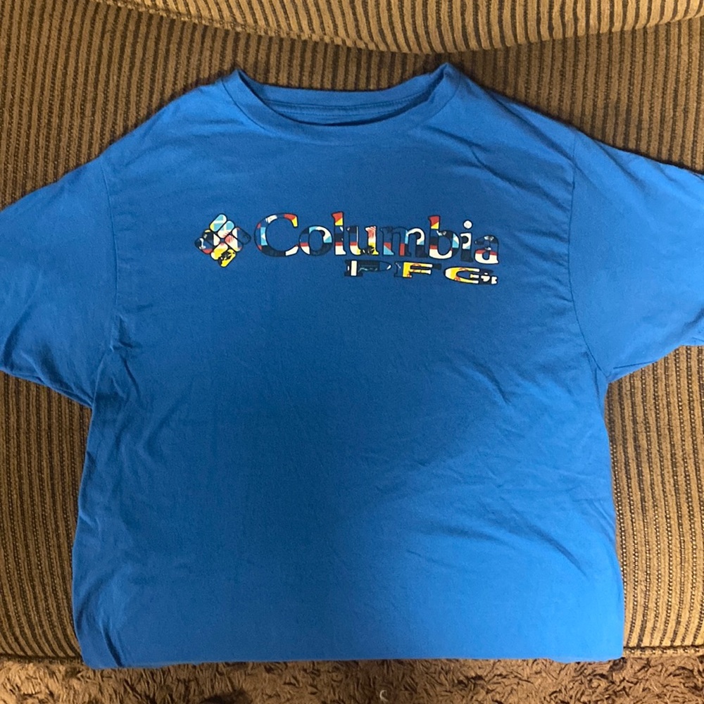 Blue T-Shirt Columbia PFG